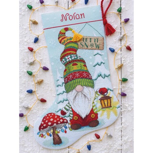 (image for) Stocking Gnome Counted Cross Stitch Kit